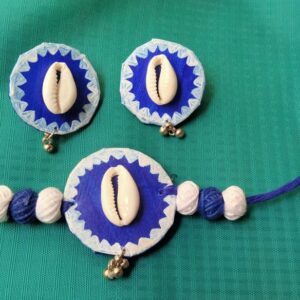 Blue Chokar set with Kori